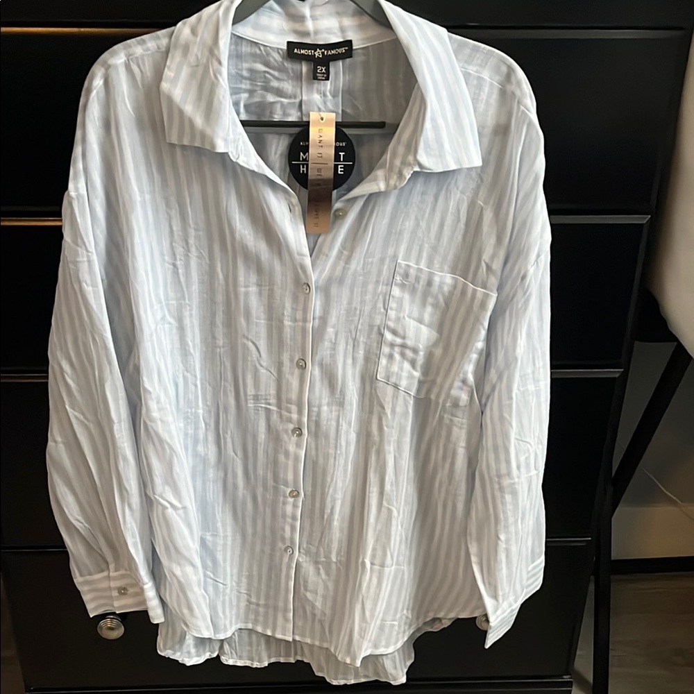 Almost Famous Casual Button Down Shirt